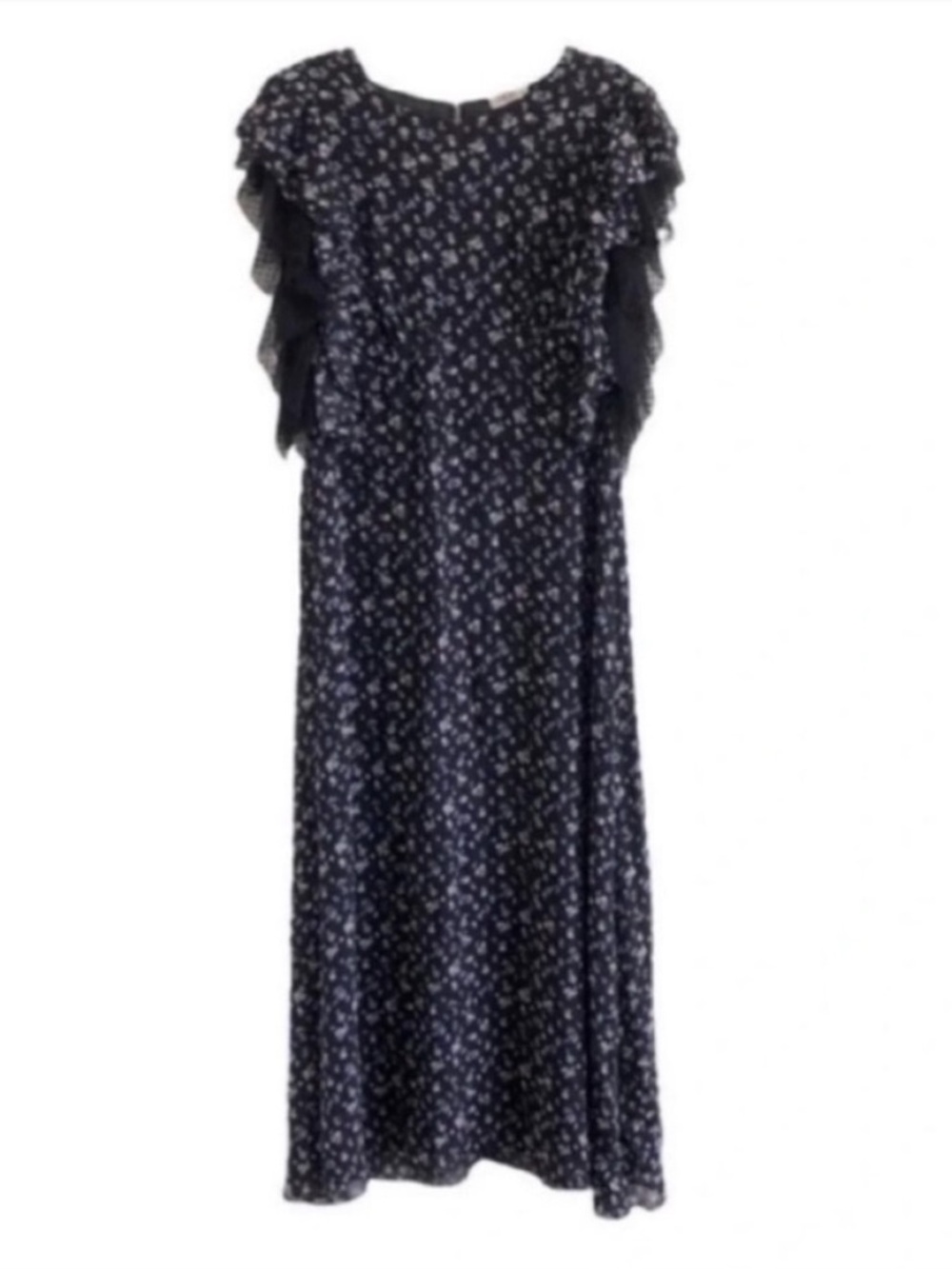 LoveShackFancy Jardin Floral Silk Demi Midi Dress - Picture 2 of 7